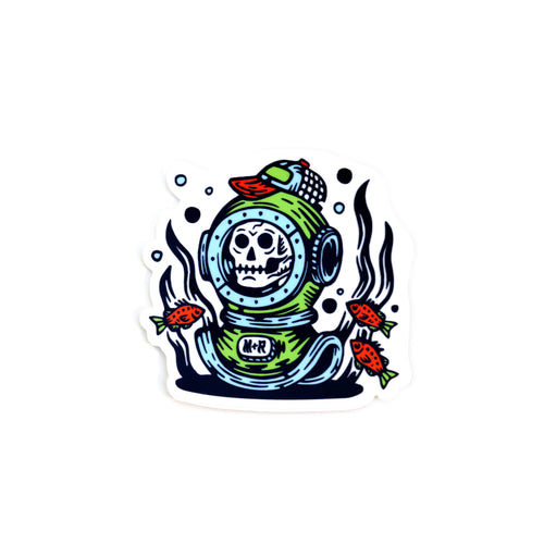 M+R Scuba Helmet Sticker Free, Just Pay Shipping