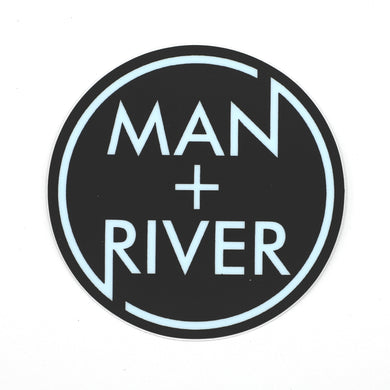 M+R Blue Circle Logo Sticker
