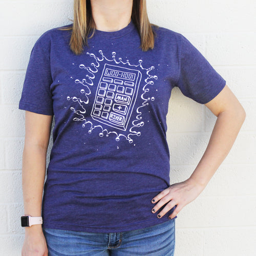 Calculator Splash Tee (Storm Purple - LIMITED SUPPLY!)