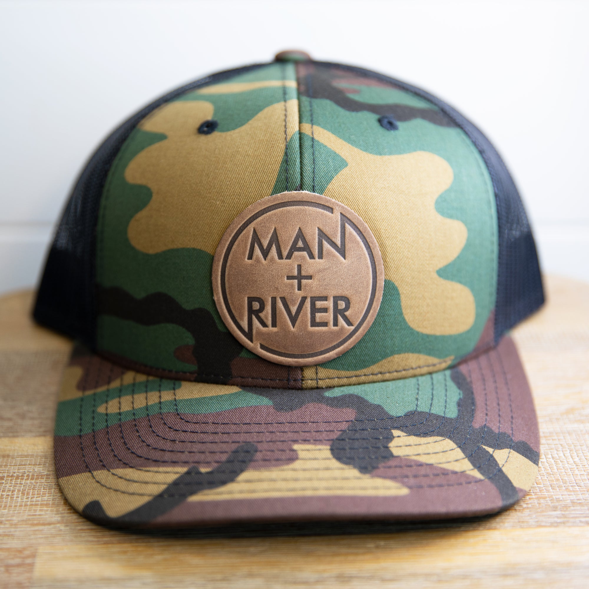 Circle Leather Patch Hat – ManPlusRiver