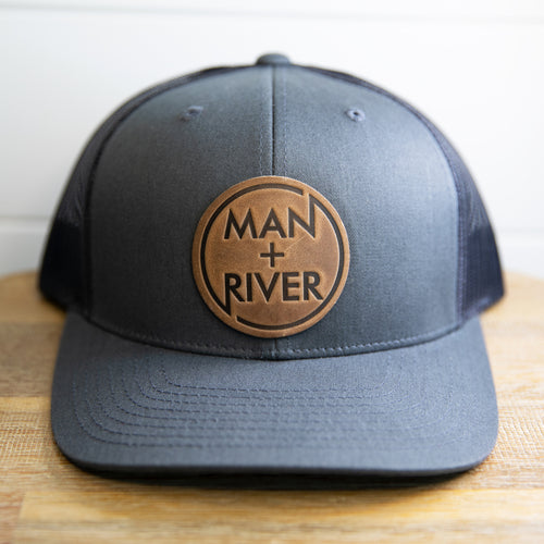 Circle Leather Patch Hat
