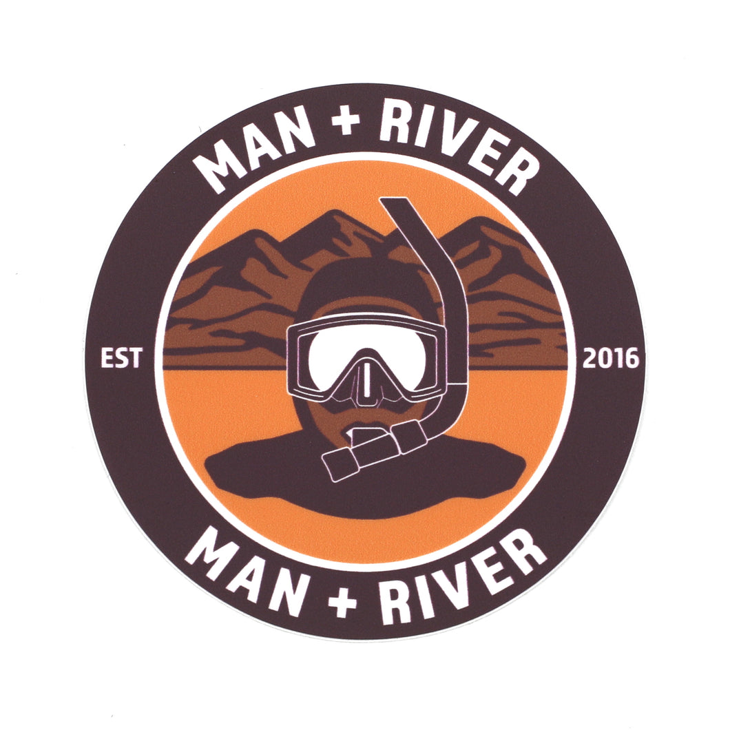 M+R Desert River Sticker