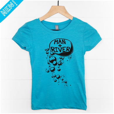 Youth Girls Bubbles Tee (Blue)